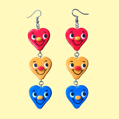 Heart Trio Earrings