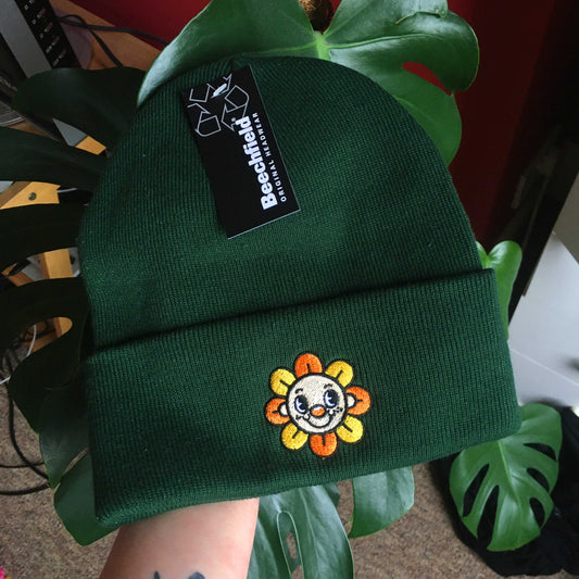 Sunny Flower Beanie Hat