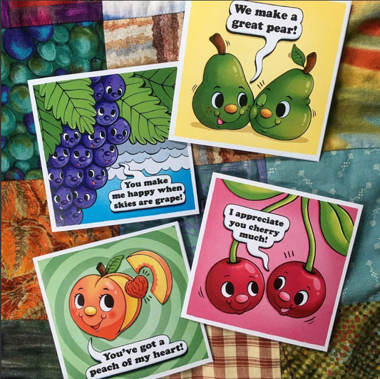 Fruits of Love Greetings Cards